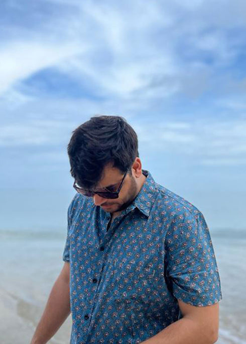 Mens Printed Shirt - Cherry